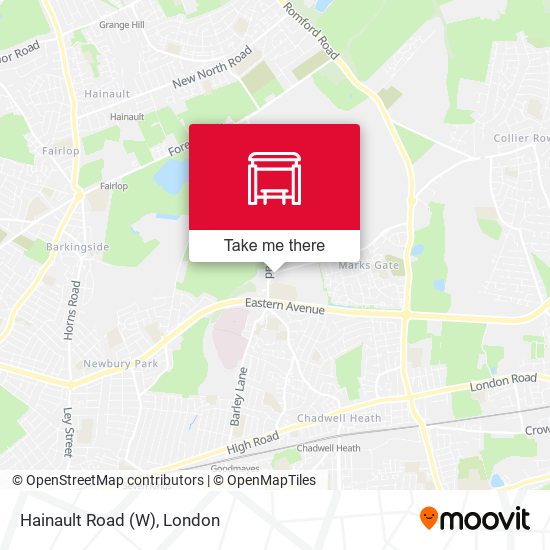 Hainault Road (W) map