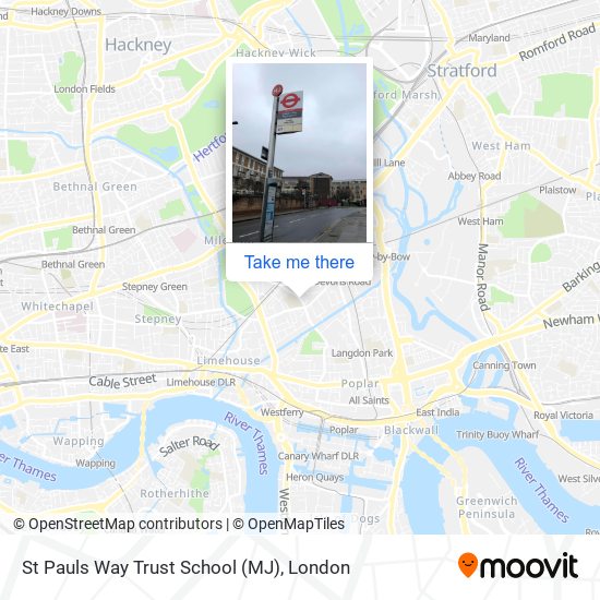 St Pauls Way Trust School (MJ) map
