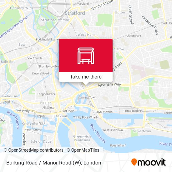 Barking Road / Manor Road (W) map
