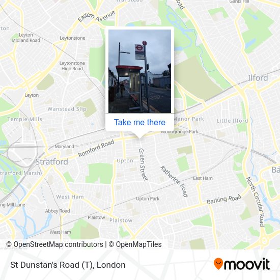 St Dunstan's Road (T) map