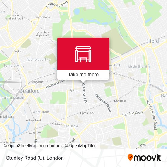 Studley Road (U) map