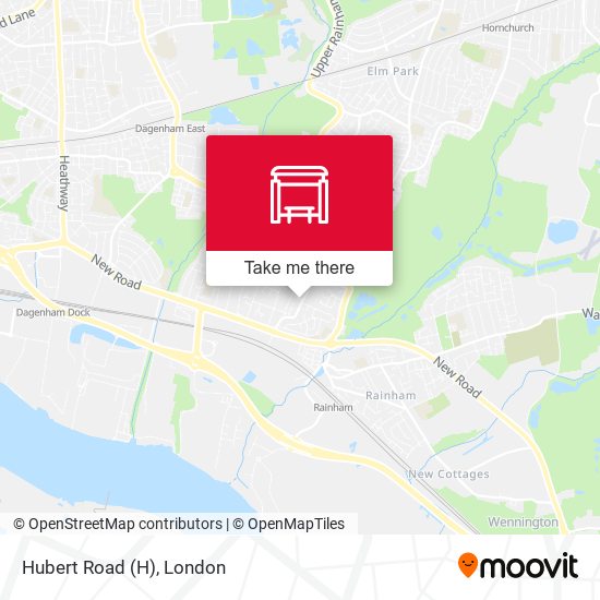 Hubert Road map