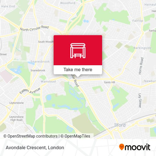 Avondale Crescent map