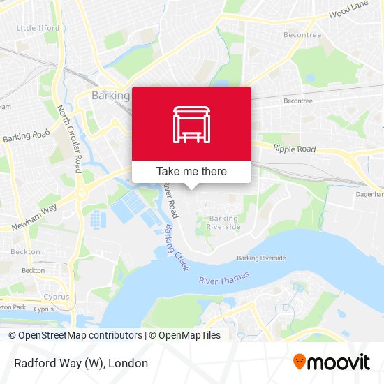 Radford Way map
