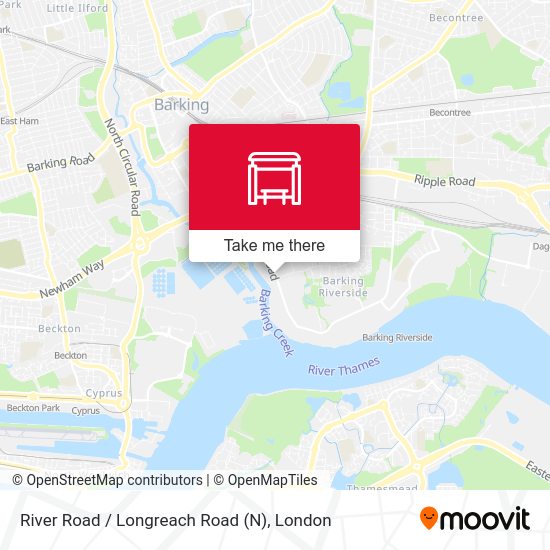 River Road / Longreach Road (N) map