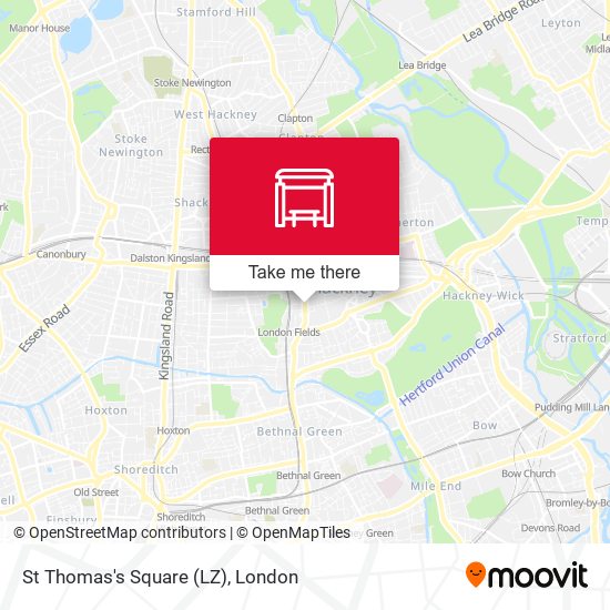 St Thomas's Square (LZ) map