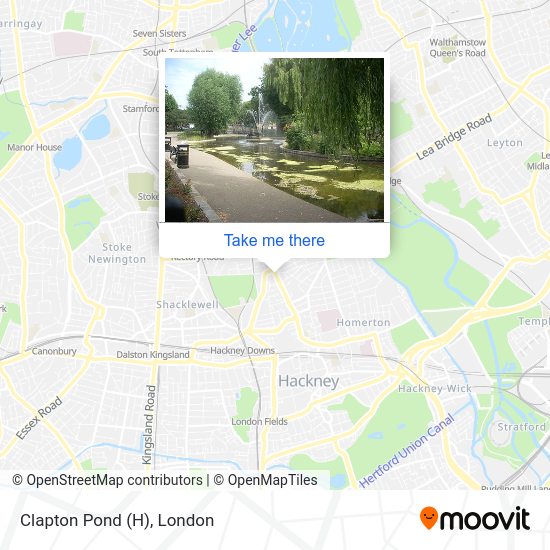 Clapton Pond (H) map
