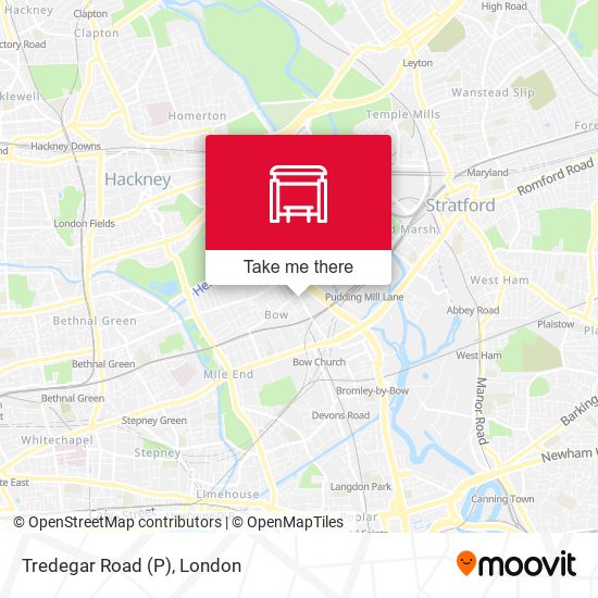 Tredegar Road (P) map