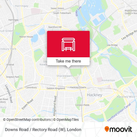 Downs Road / Rectory Road (W) map