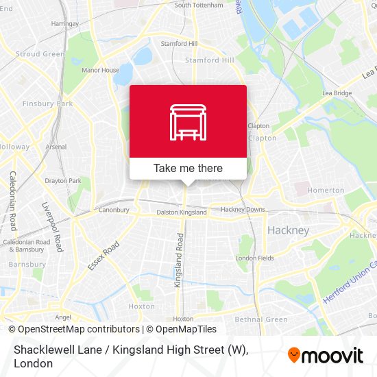 Shacklewell Lane / Kingsland High Street (W) map