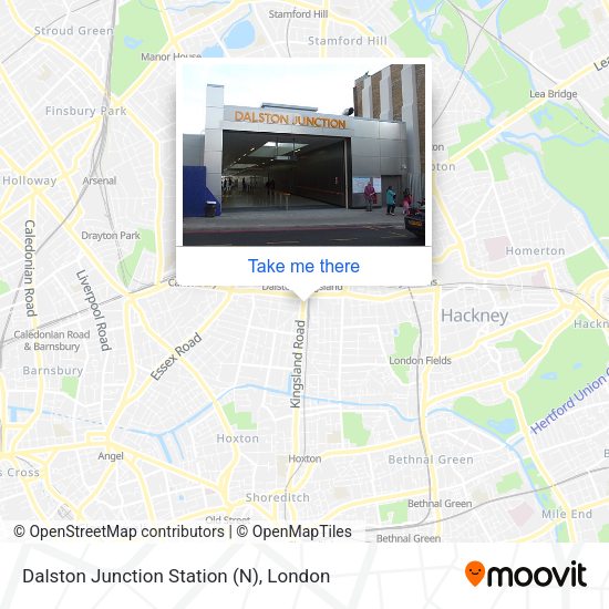 Dalston Junction Station (N) map