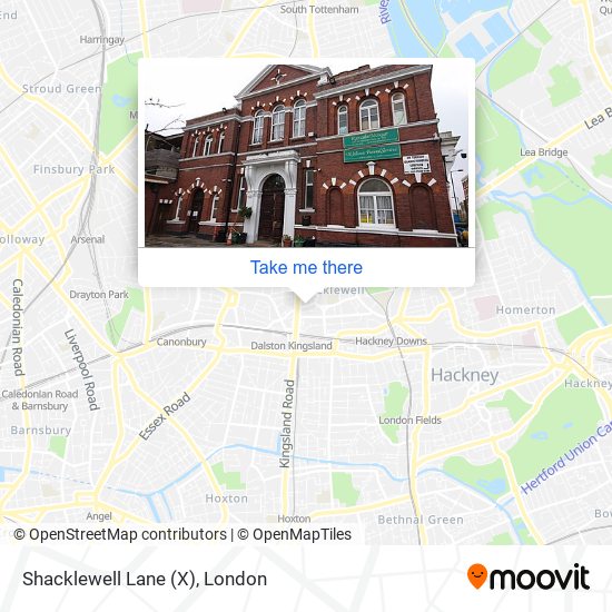 Shacklewell Lane (X) map