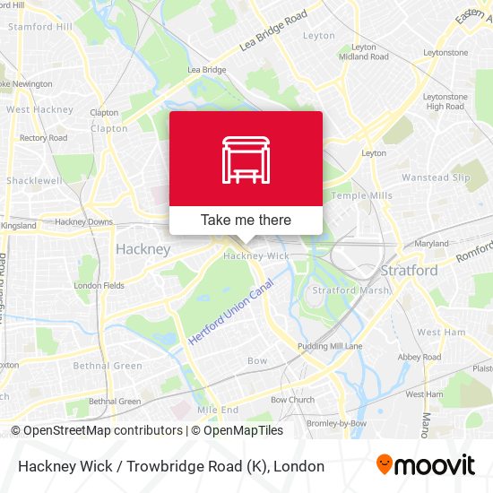 Hackney Wick / Trowbridge Road (K) map