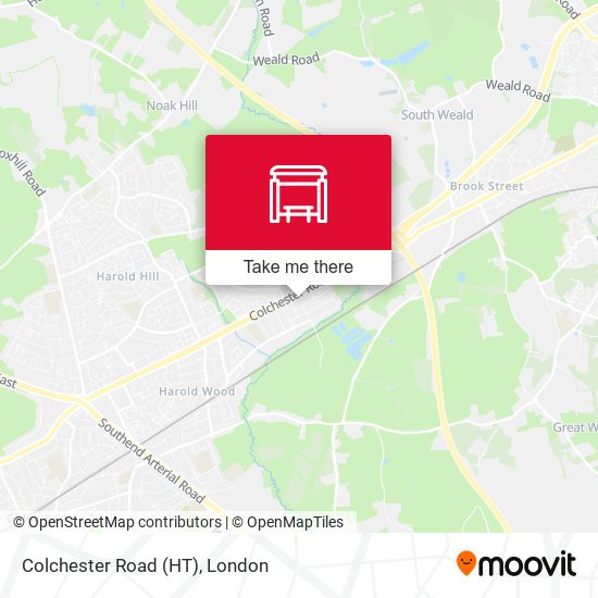 Colchester Road (HT) map