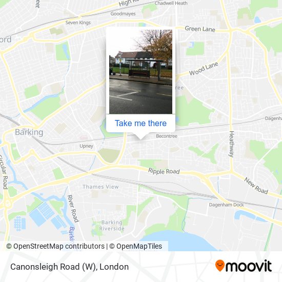 Canonsleigh Road (W) map