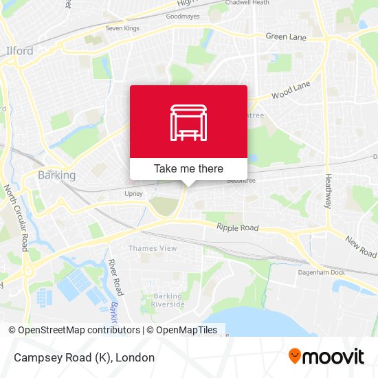 Campsey Road (K) map