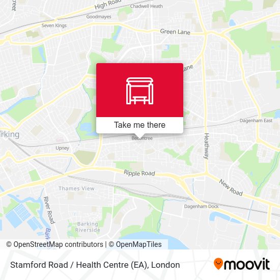 Stamford Road / Health Centre (EA) map