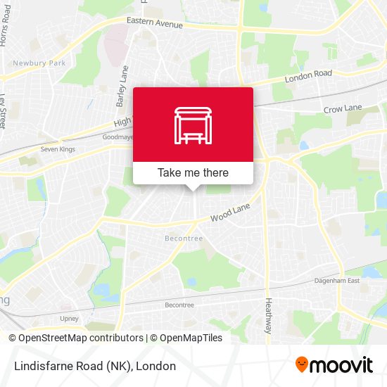 Lindisfarne Road (NK) map