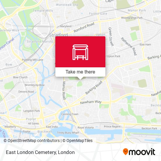 East London Cemetery map