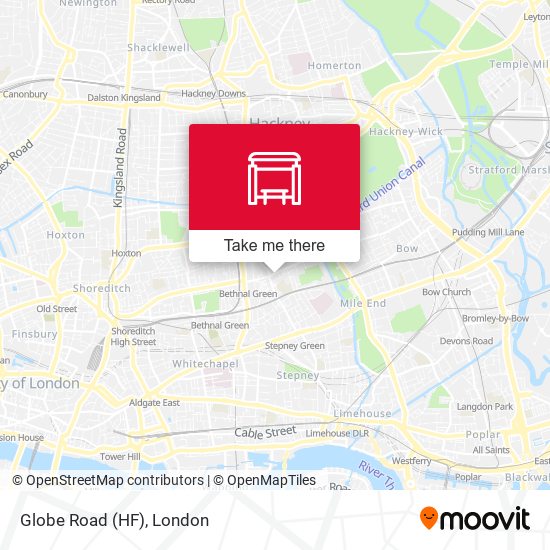 Globe Road (HF) map