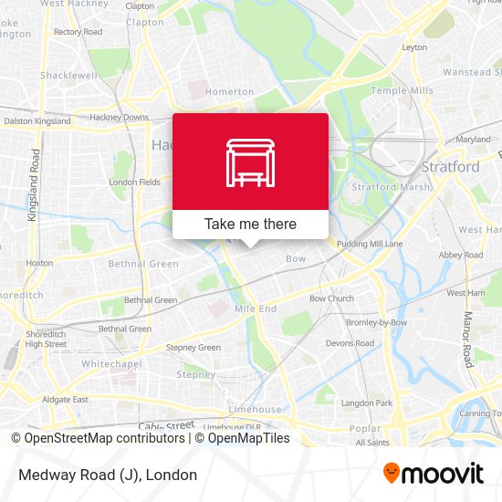 Medway Road (J) map