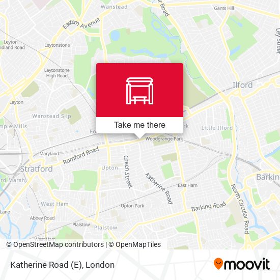 Katherine Road (E) map