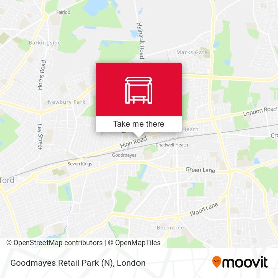 Goodmayes Retail Park (N) map