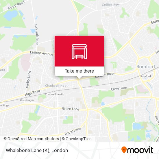 Whalebone Lane (K) map