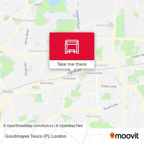 Goodmayes Tesco (P) map