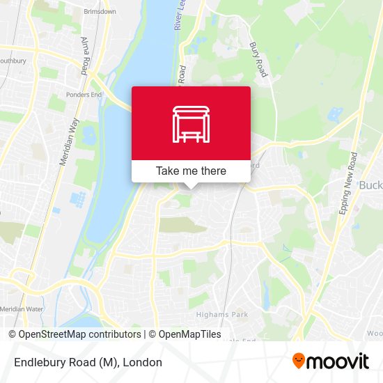 Endlebury Road (M) map