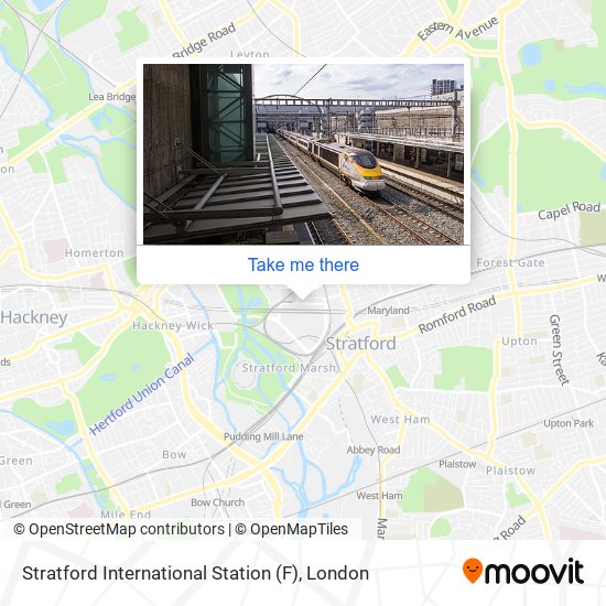 Stratford International Station (F) map