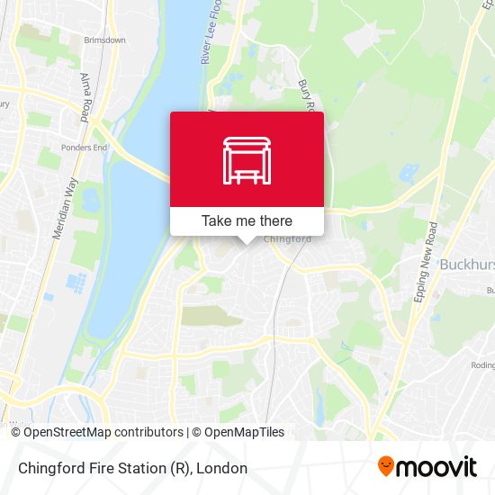 Chingford Fire Station (R) map