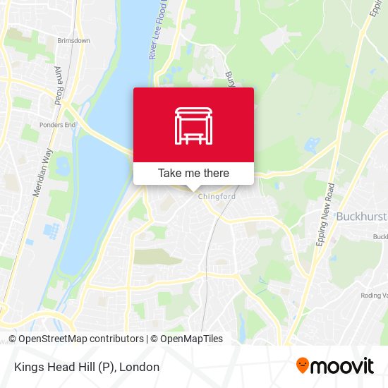 Kings Head Hill (P) map