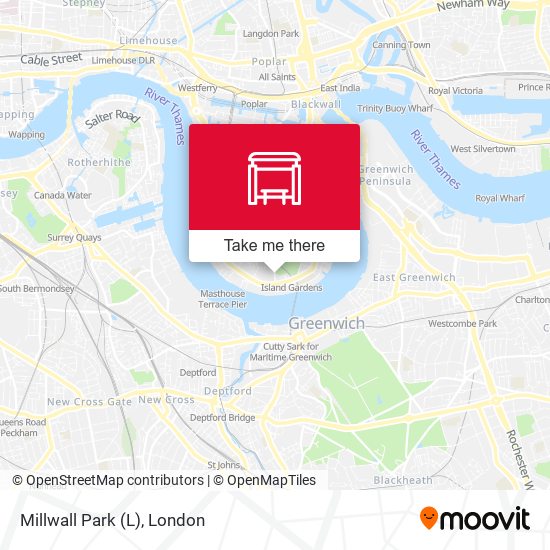 Millwall Park (L) map