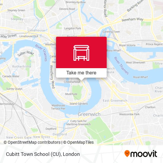 Cubitt Town School (CU) map