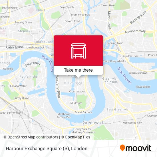 Harbour Exchange Square map
