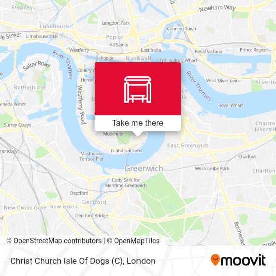 Christ Church Isle Of Dogs map