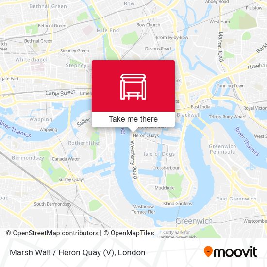Marsh Wall / Heron Quay (V) map