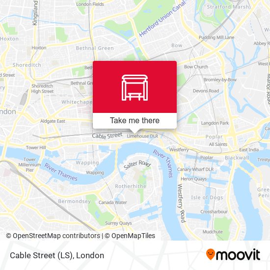 Cable Street (LS) map