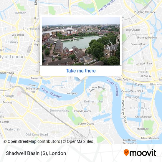 Shadwell Basin map