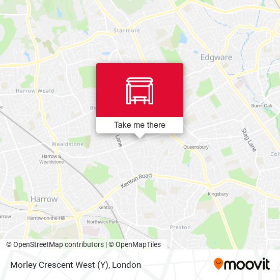 Morley Crescent West (Y) map