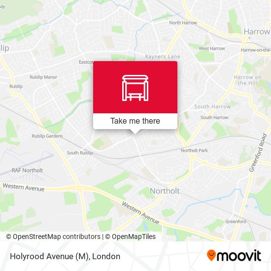 Holyrood Avenue (M) map