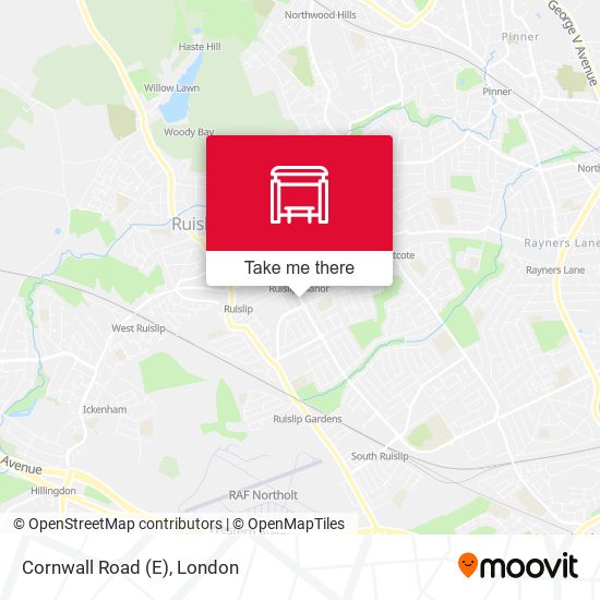 Cornwall Road (E) map