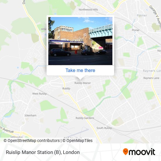 Ruislip Manor Station (B) map