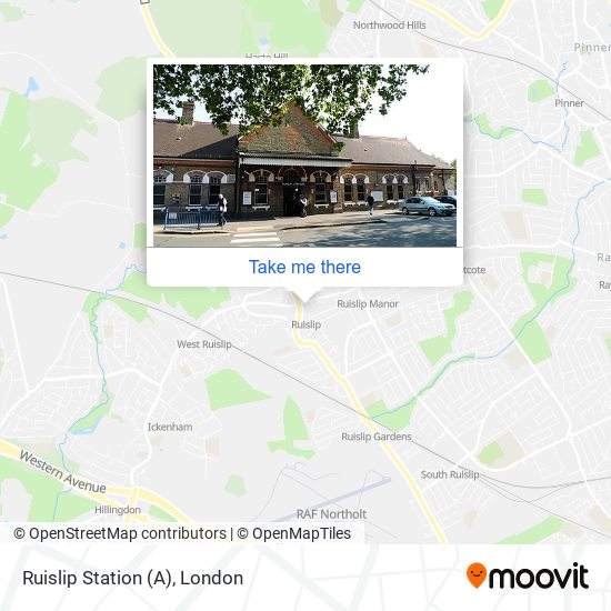Ruislip Station (A) map