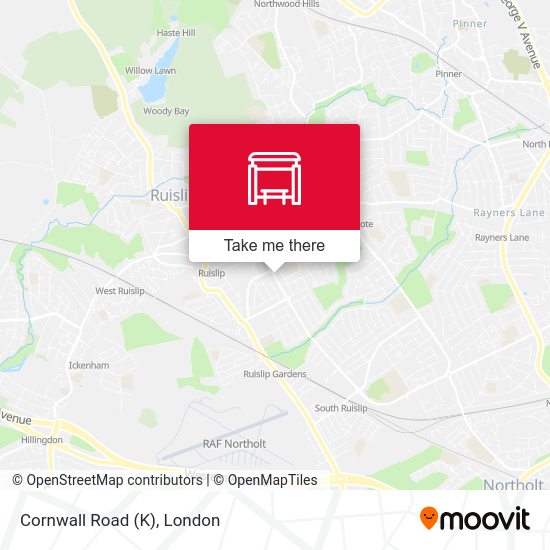 Cornwall Road (K) map