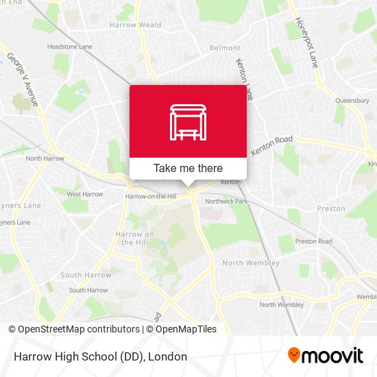 Harrow High School (DD) map