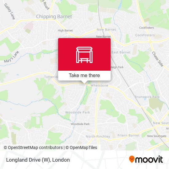 Longland Drive (W) map