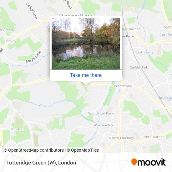 Totteridge Green (W) map