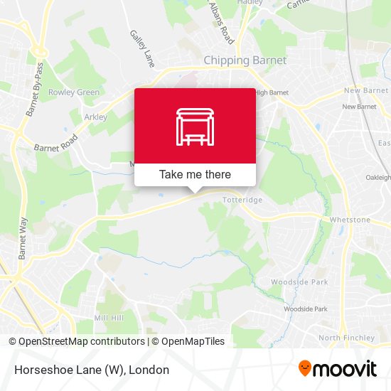 Horseshoe Lane (W) map